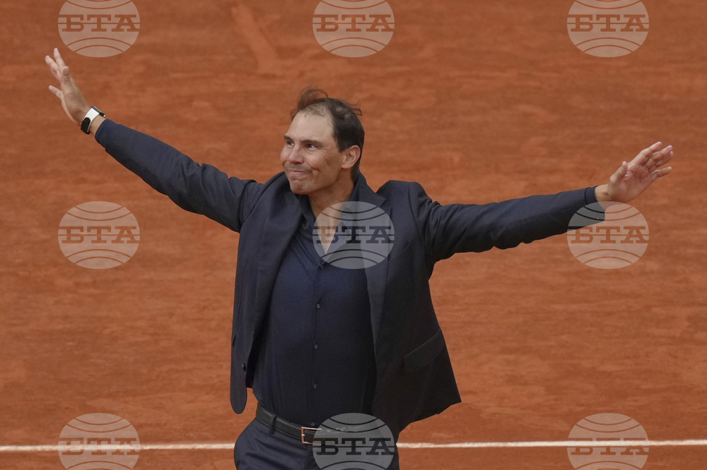 APTOPIX French Open Nadal Ceremony