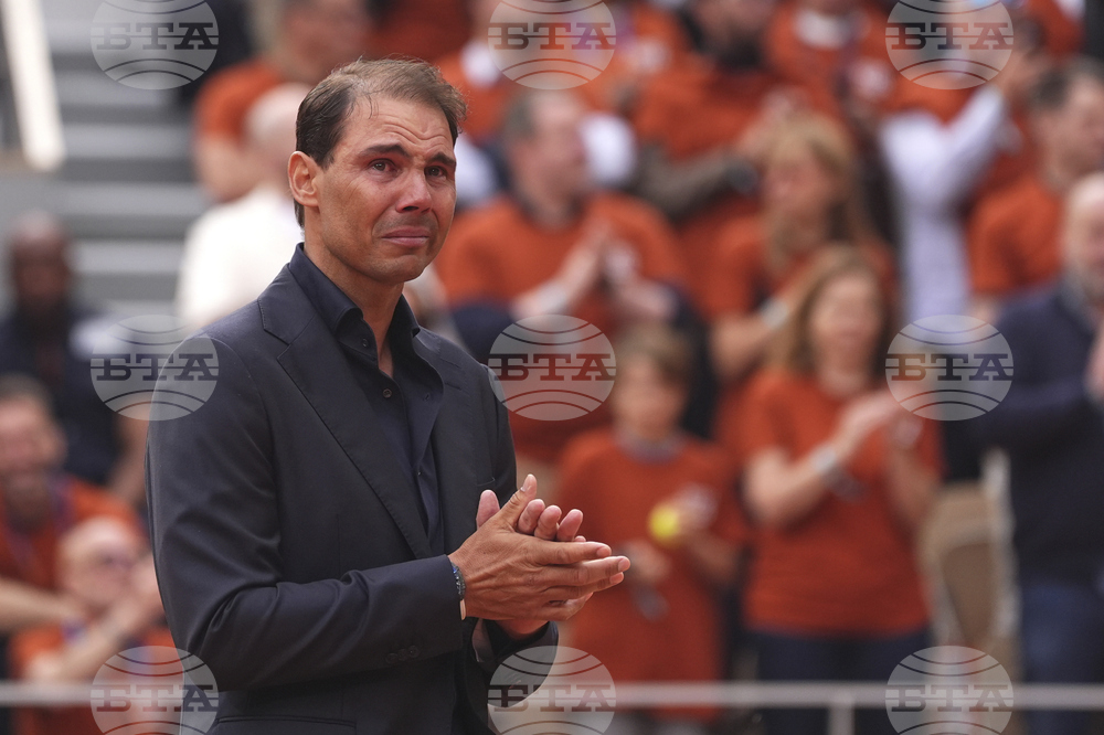 APTOPIX French Open Nadal Ceremony