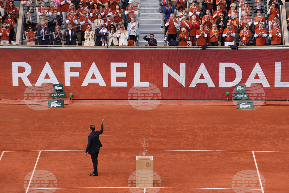 APTOPIX French Open Nadal Ceremony