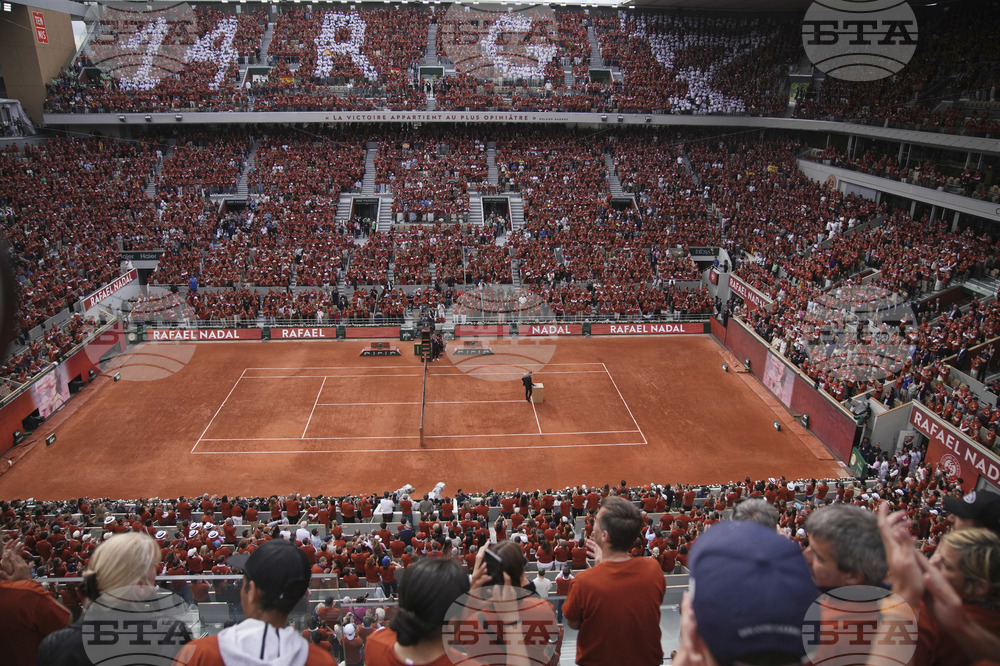 APTOPIX French Open Nadal Ceremony