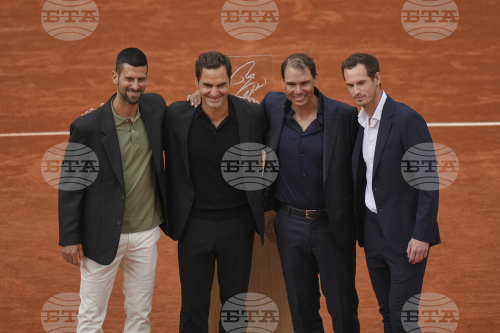 APTOPIX French Open Nadal Ceremony