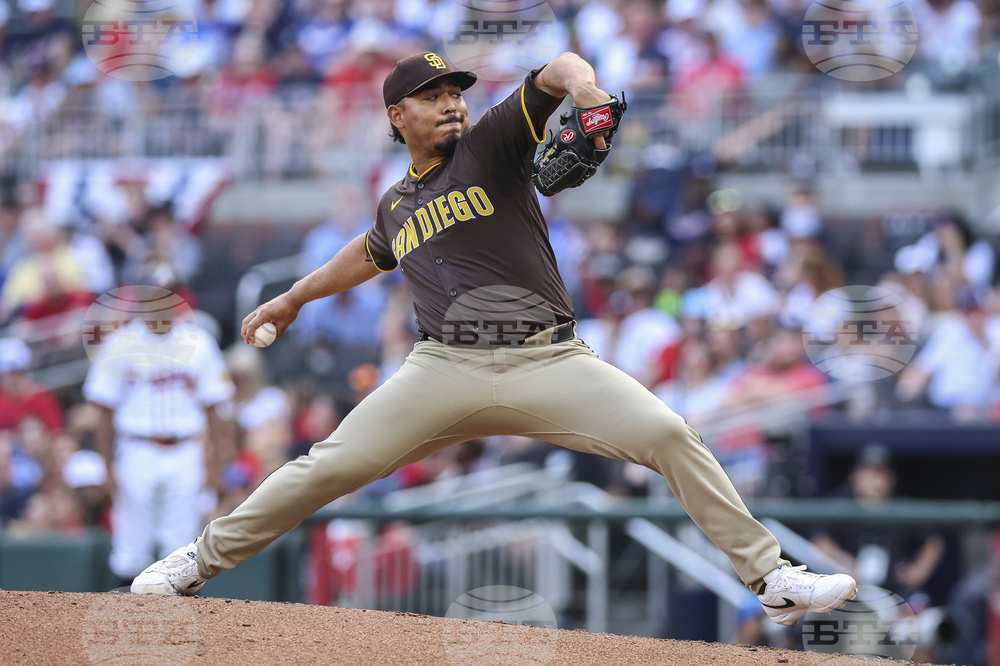 Padres Braves Baseball
