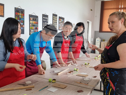 Село Маноле - южнокорейски журналисти - посещение