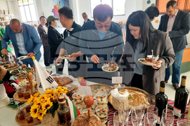 Село Маноле - южнокорейски журналисти - посещение