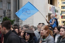 Министерство на здравеопазването - студенти и медицински специалисти - протест