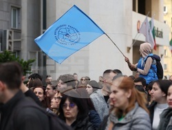 Министерство на здравеопазването - студенти и медицински специалисти - протест