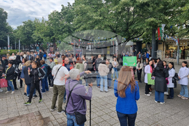 Бургас - протест - здравни работници