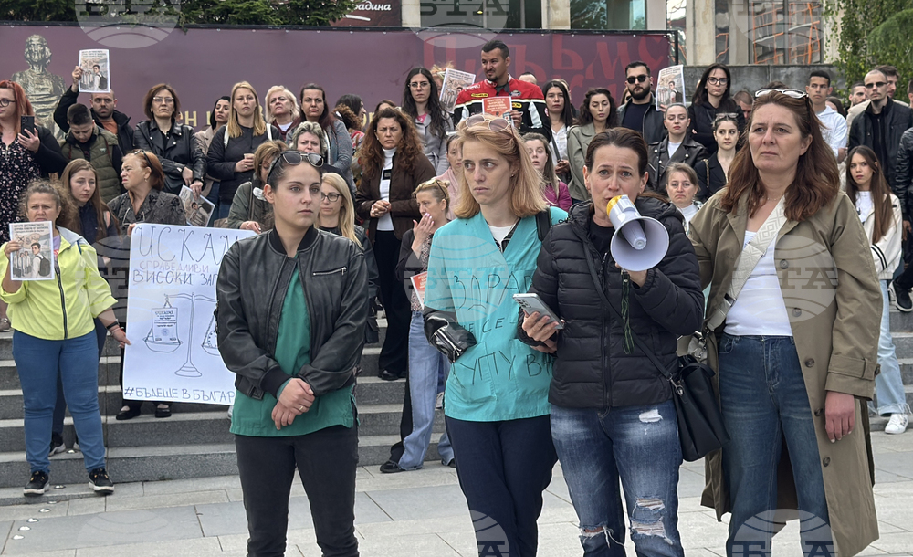 Стара Загора - медици - протест