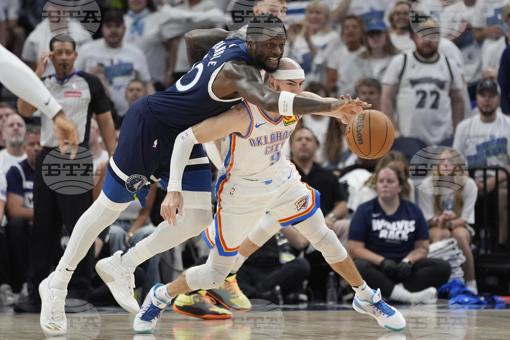APTOPIX Thunder Timberwolves Basketball
