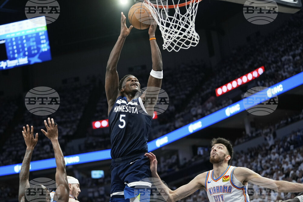 APTOPIX Thunder Timberwolves Basketball