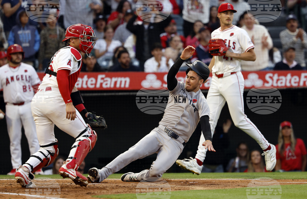 Yankees Angels Baseball