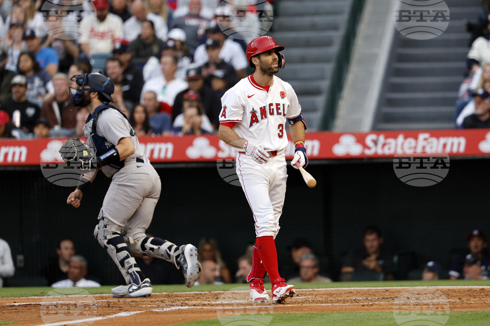 Yankees Angels Baseball
