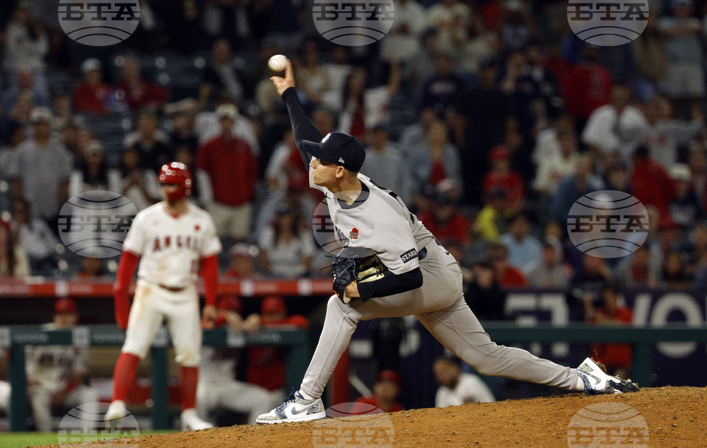 Yankees Angels Baseball