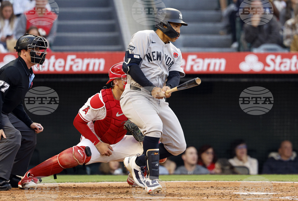 Yankees Angels Baseball