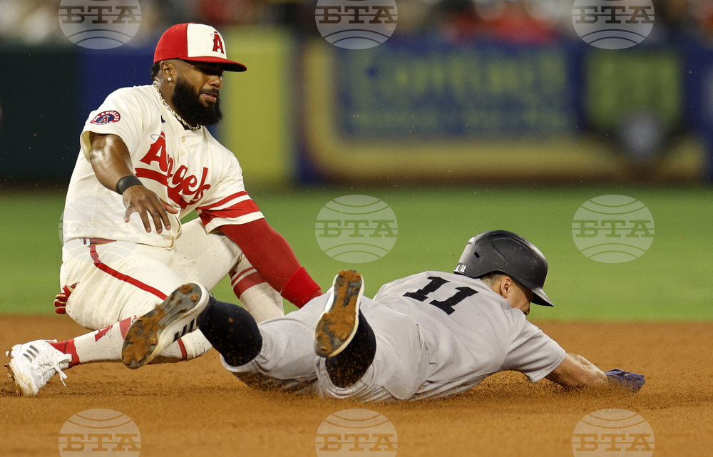 Yankees Angels Baseball