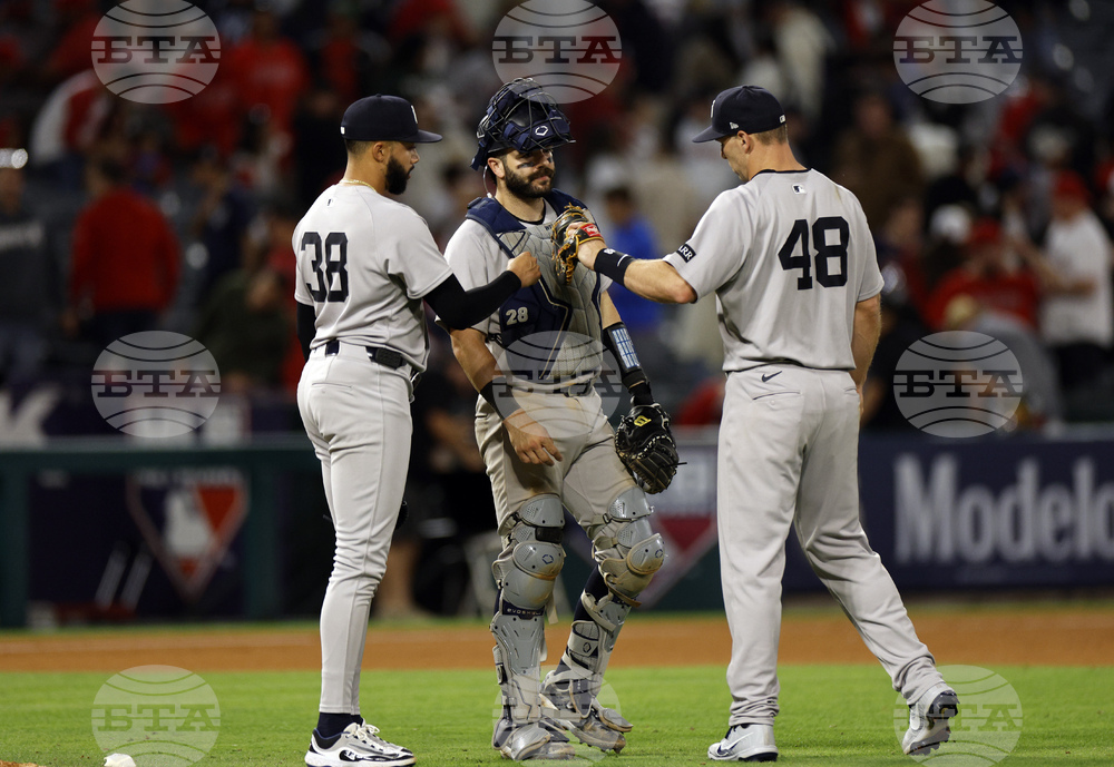 Yankees Angels Baseball