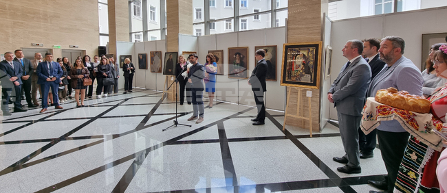 Ivan Milev's Ahinora and Other Kazanlak Art Gallery Paintings Displayed at Bulgarian Parliament