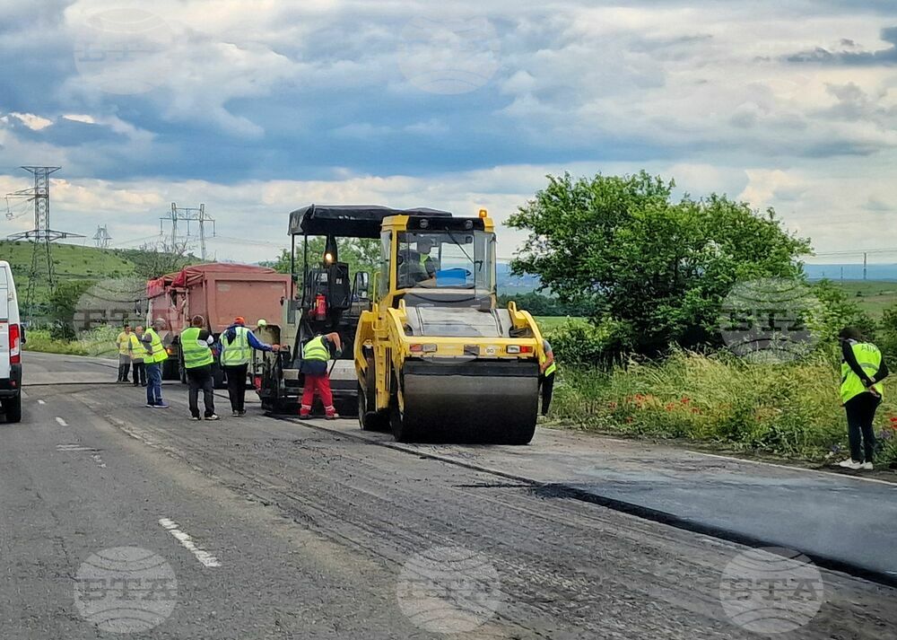 Айтос-Бургас - път - ремонт