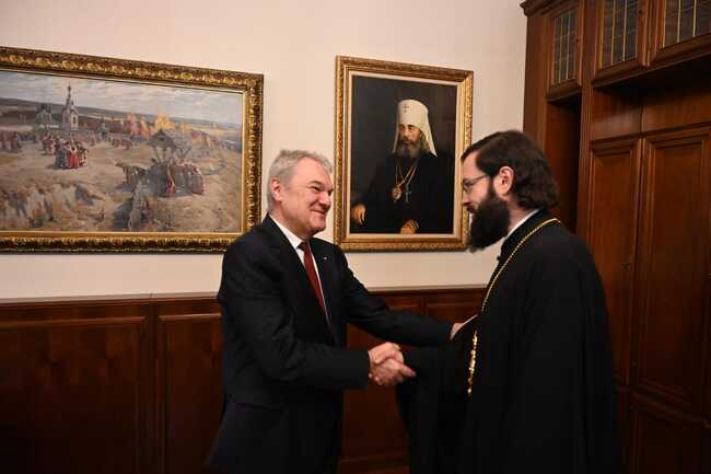 В Москва: Митрополит Антоний прие председателя на ПП АБВ Румен Петков