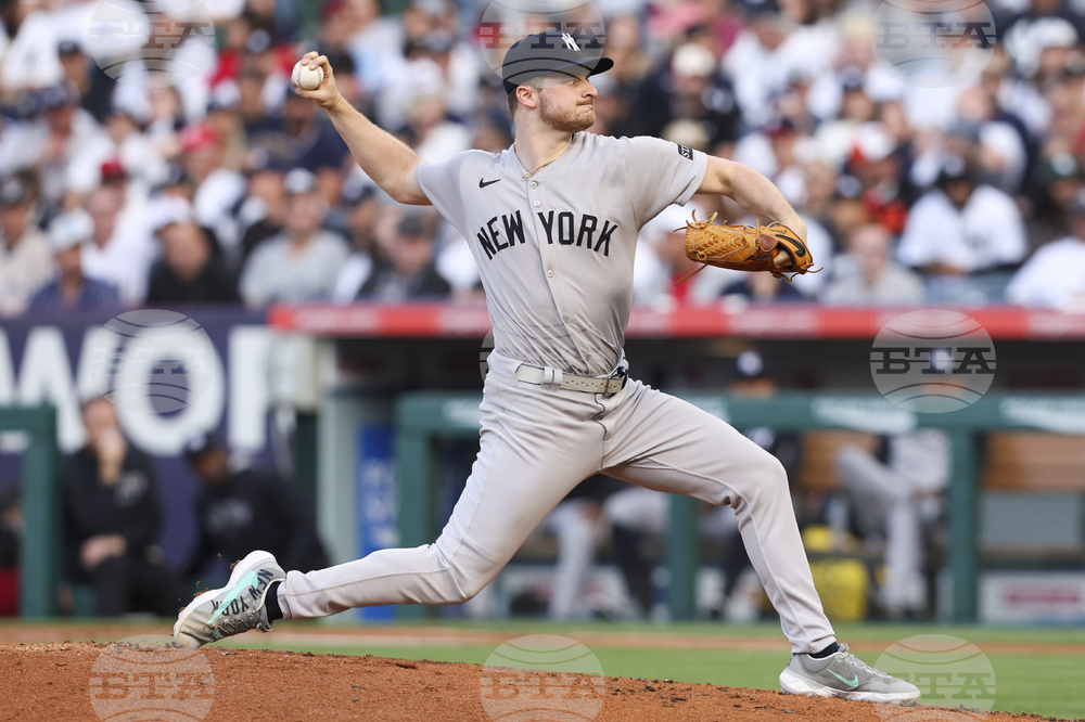 Yankees Angels Baseball