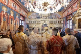 Бакаджишки манастир - Сливенски митрополит Арсений - литургия