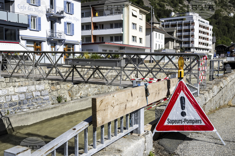 Switzerland Alps Mudslide