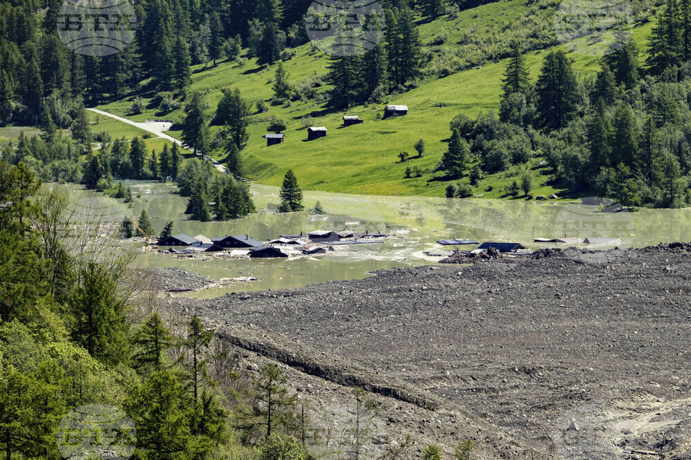 Switzerland Alps Mudslide