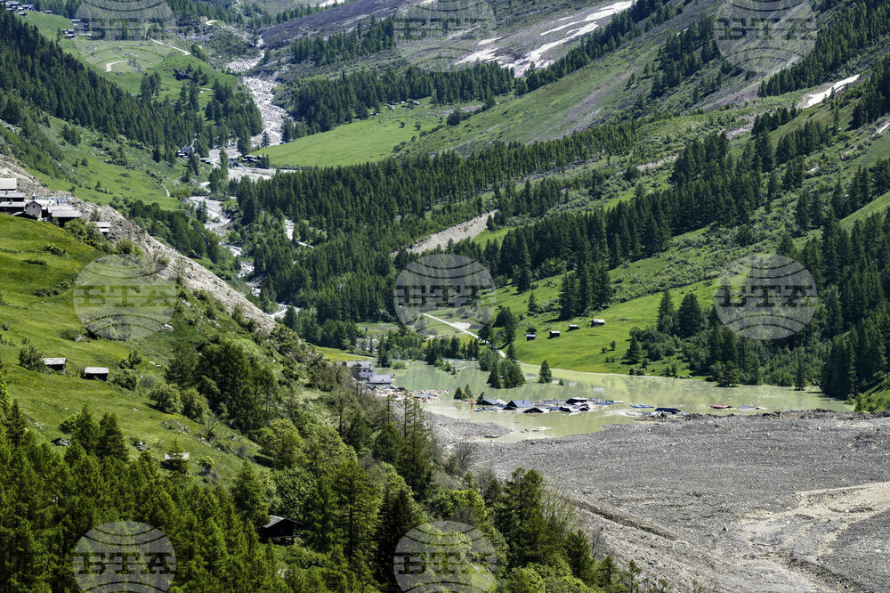Switzerland Alps Mudslide