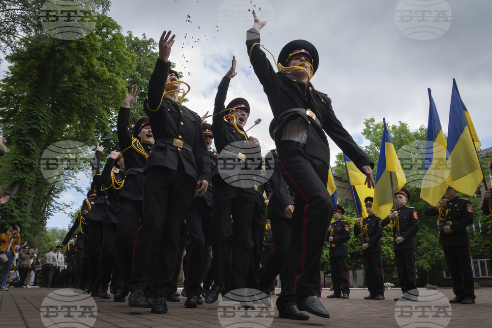 APTOPIX Russia Ukraine War School Graduates