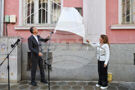 Бургас - Дянко Пръвчев - паметна плоча - откриване 