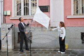 Бургас - Дянко Пръвчев - паметна плоча - откриване 