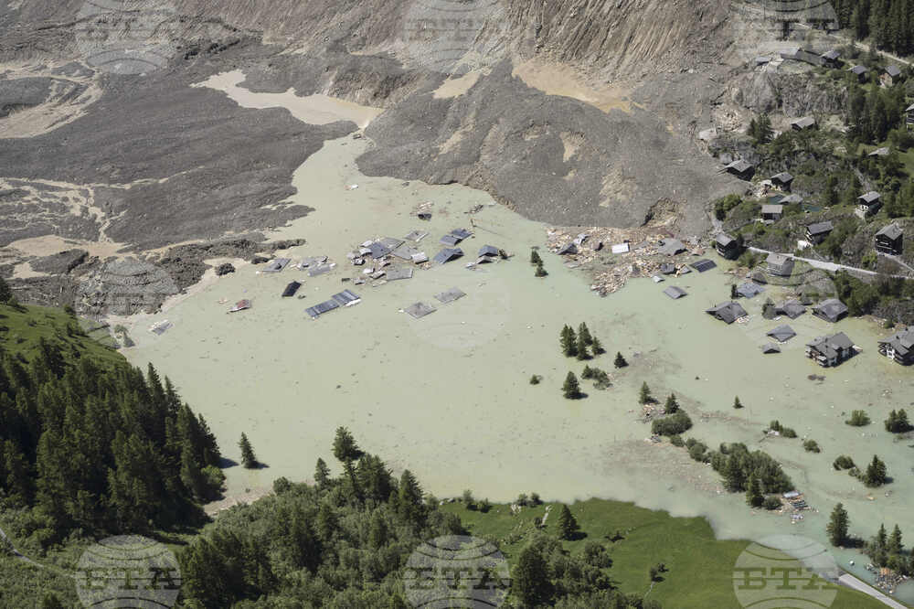 Switzerland Alps Mudslide