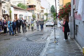 Бургас - Дянко Пръвчев - паметна плоча - откриване 