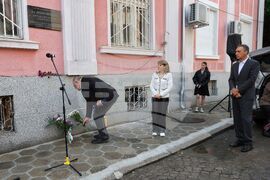 Бургас - Дянко Пръвчев - паметна плоча - откриване 