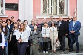 Бургас - Дянко Пръвчев - паметна плоча - откриване 