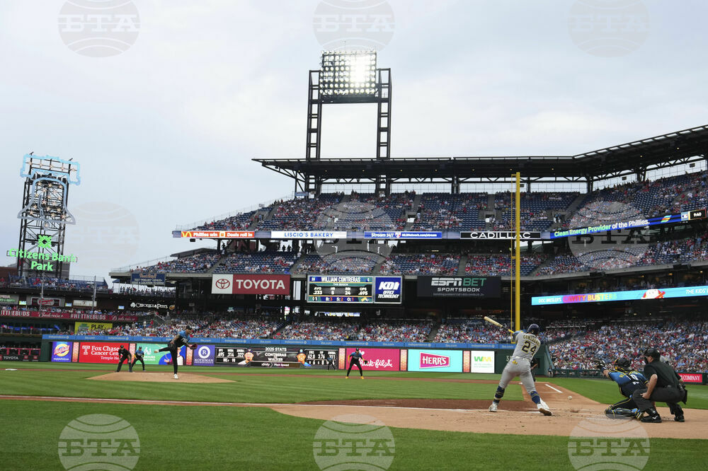 Brewers Phillies Baseball