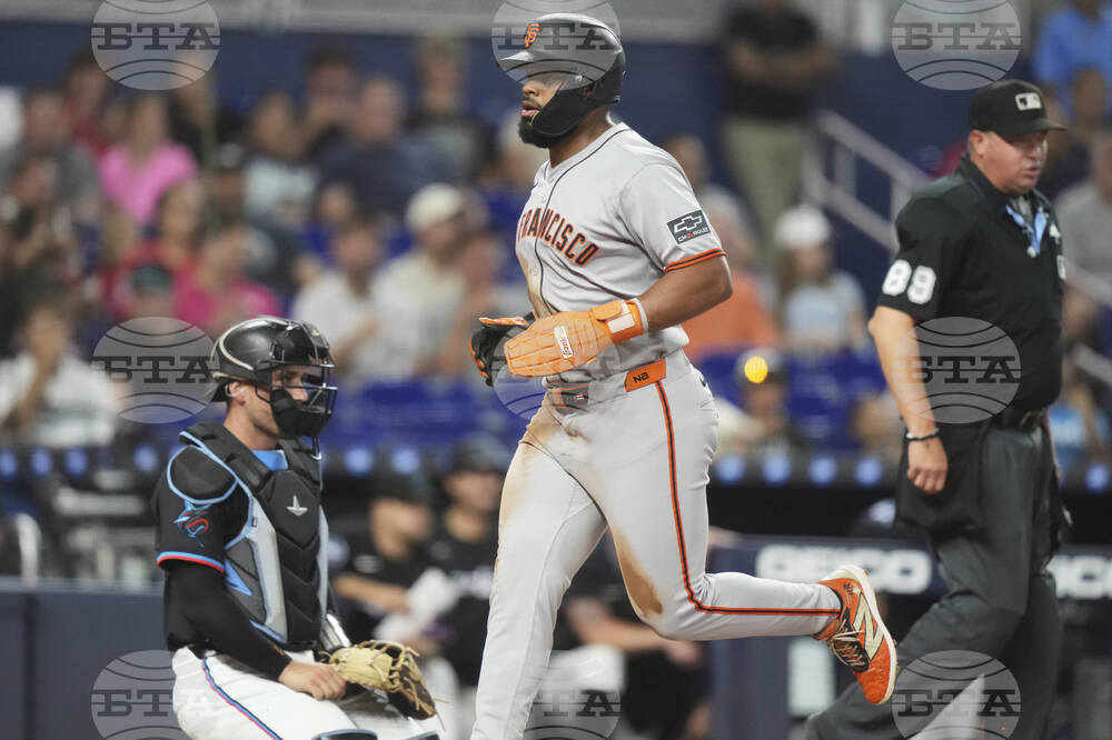 Giants Marlins Baseball