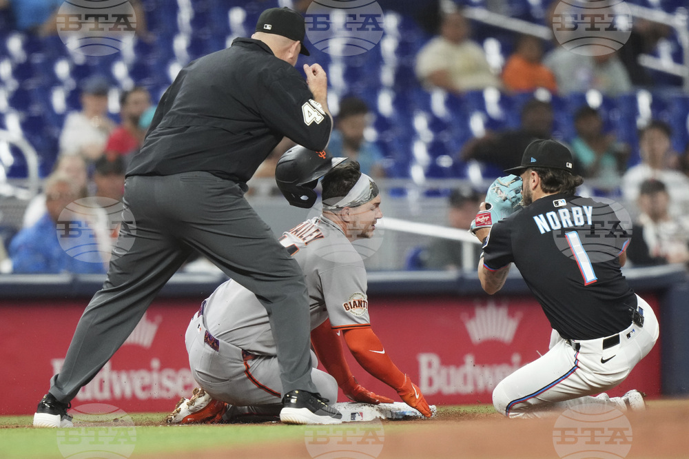 Giants Marlins Baseball