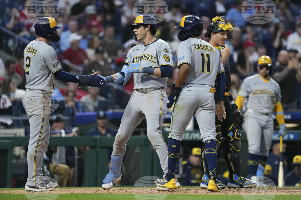 Brewers Phillies Baseball