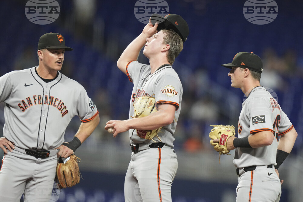 Giants Marlins Baseball