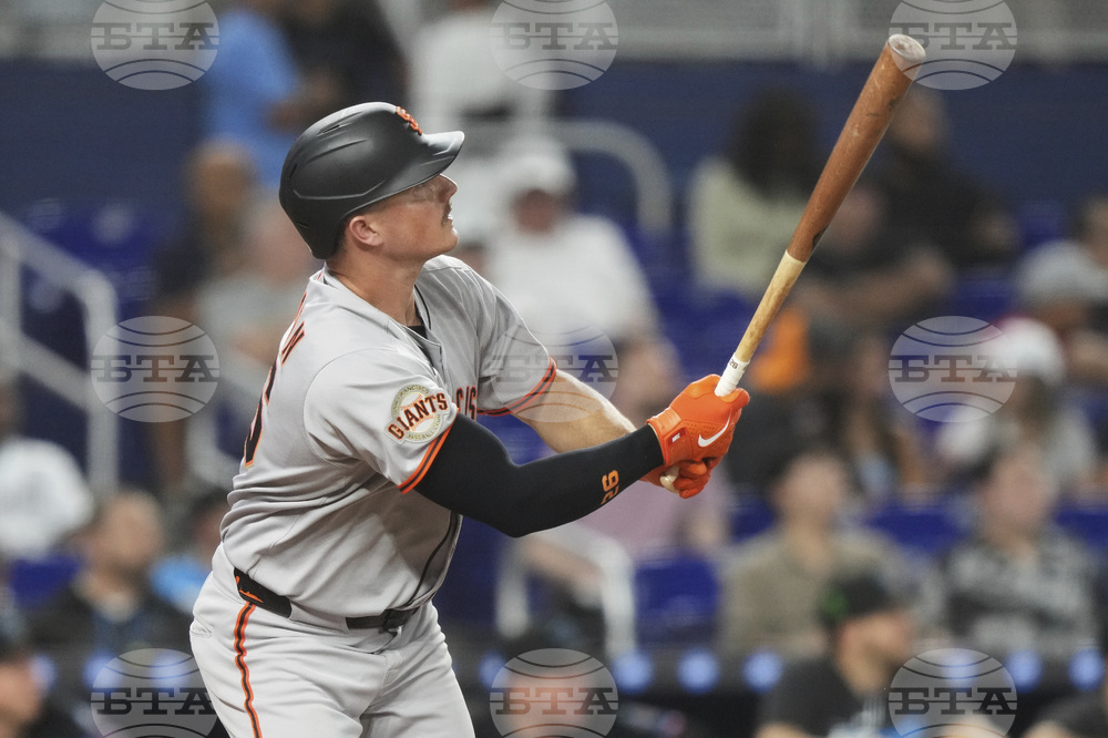 Giants Marlins Baseball