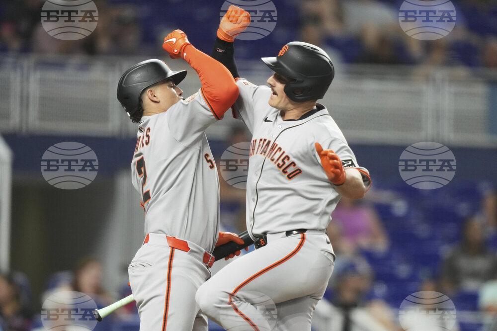 Giants Marlins Baseball