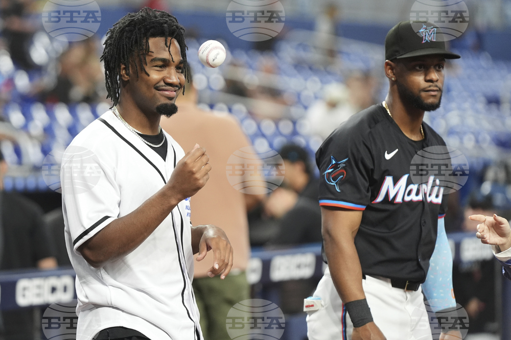 Giants Marlins Baseball