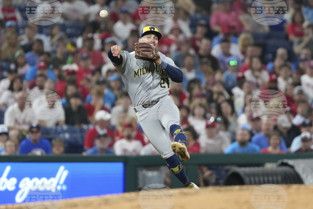Brewers Phillies Baseball