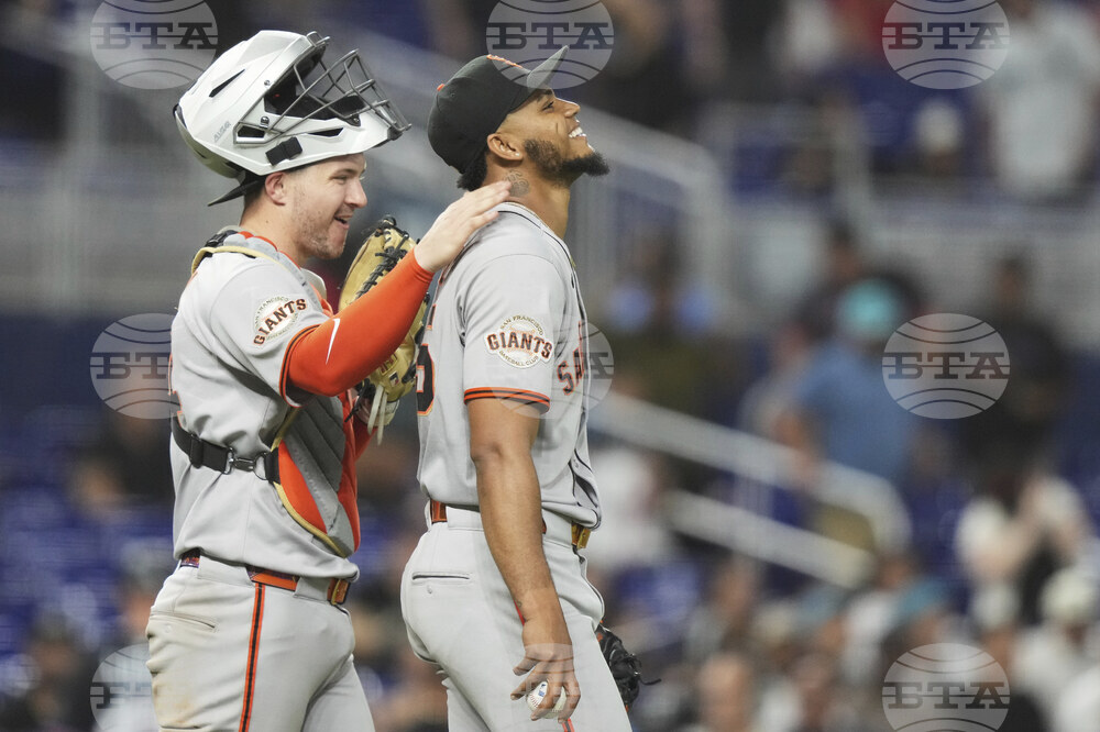 Giants Marlins Baseball