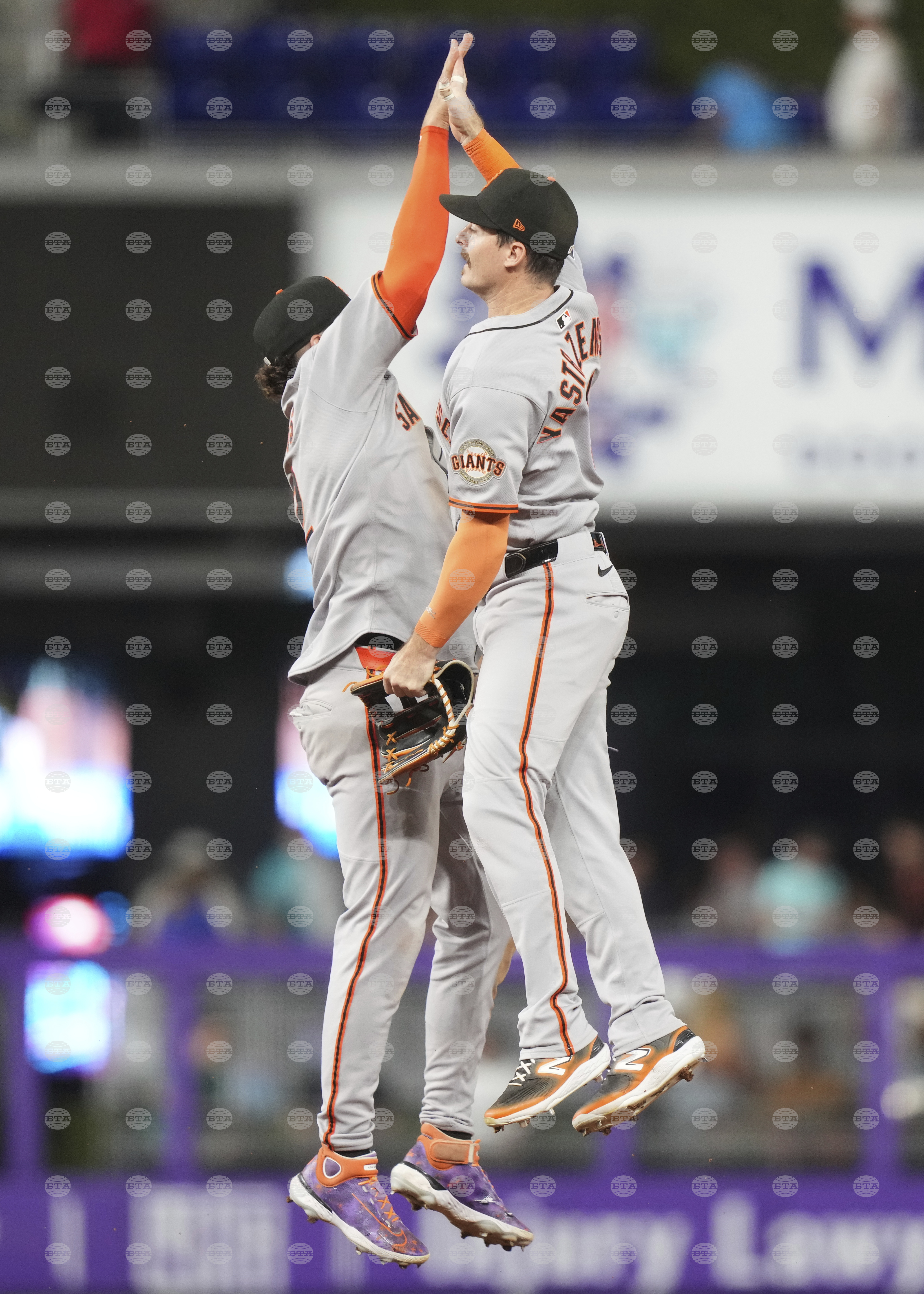 Giants Marlins Baseball