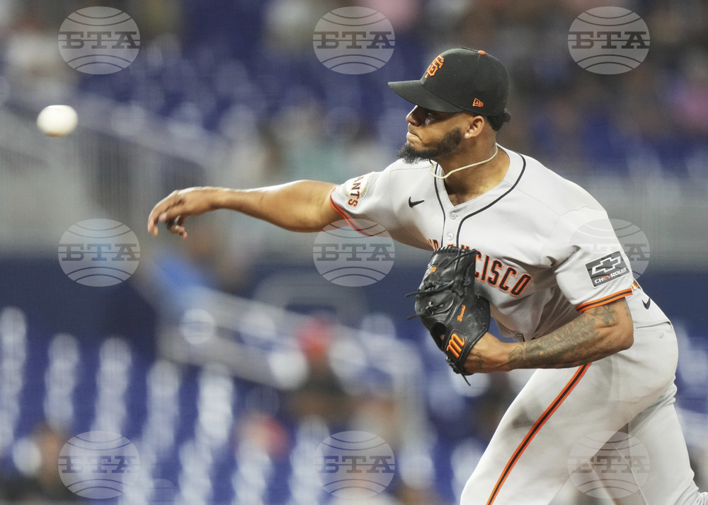 Giants Marlins Baseball