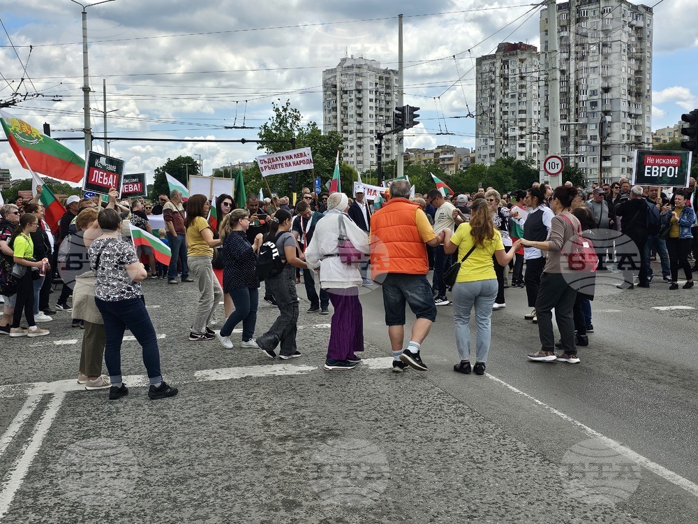 Русе - протест срещу еврото