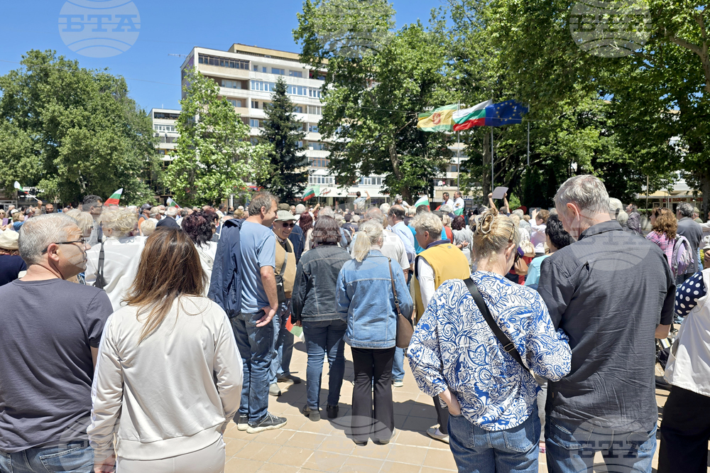 Добрич - протест срещу еврото