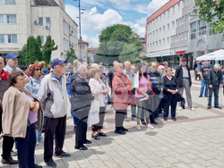 Търговище - протест - национална валута